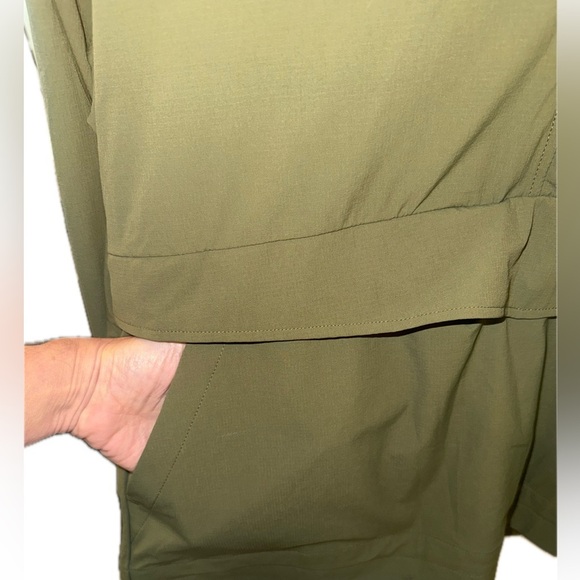 Life Integrity Earth LIV Emma Pullover Half Zip Hoodie Rain Jacket Green L - Picture 3 of 14